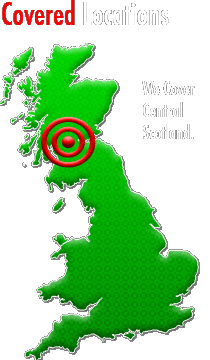 We cover Central Scotland, Including Glasgow, Edinburgh, Stirling, Falkirk, Cumbernauld, Clackmannan and more...